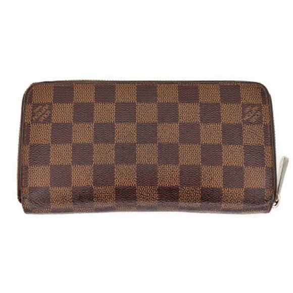 Louis Vuitton Zippy Wallet Damier Ebene Brown Long LV - Picture 1 of 6